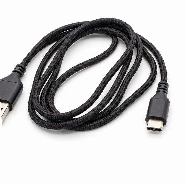 Coiled USB-C Cable, Durable Spring